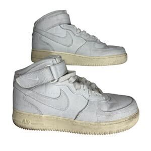 Nike Women's Air Force 1 '07 Mid Basketball Casual Sneakers Shoes White Size 9